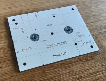 Шаблон для привода Blum HK-S - подшипник
