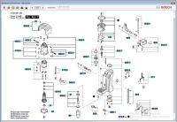 Зажимной рычаг для настольной дрели Bosch PBD 40