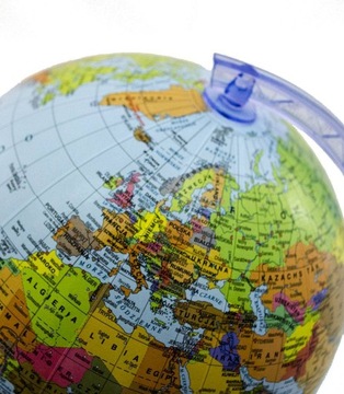 Pomoc NAUKOWA GLOBUS Mapa ZIEMI Globus 160 mm Polityczny SOLIDNY Zachem LUX