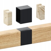 Балюстрада, перила деревянные и металлические 50x50 RAL, 2 м