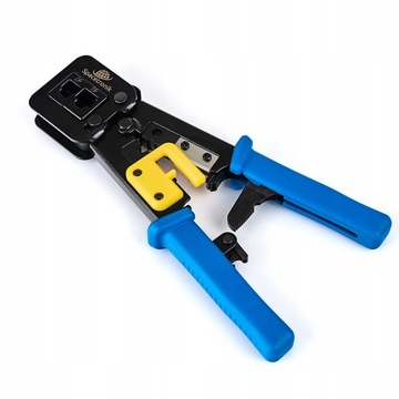 Щипцы для сквозных отверстий для вилок RJ45, RJ12, RJ11. Обжимные клещи Spacetronik.