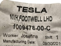 Захист під  повітропровід права сторона tesla model s 100947800c Київ, фото thumb