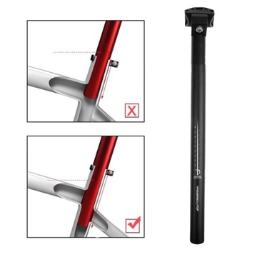 -350mm Solid Bike Seatpost Angle Adjustable