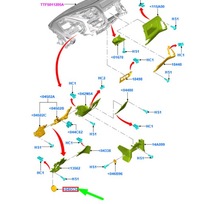 фото thumb №1, Ford tourneo custom передняя часть прибор buffer mat left rhd 1786925 original