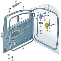 фото thumb №2, Петля дверь перед правые vw transporter t5 t6