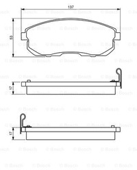 фото thumb №8, Гальмівні колодки гальмівні bosch 986 494 277