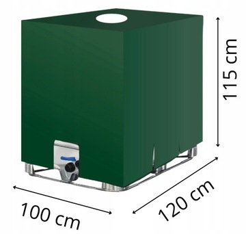 БРЕЗЕНТОВАЯ КРЫШКА КРЫШКА БАКА RAINBARROW MAUZER 1000L