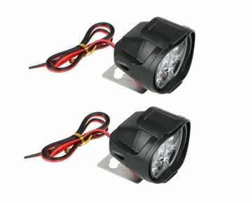 МОТОЦИКЛОВАЯ РАБОЧАЯ ЛАМПА ГАЛОГЕННАЯ МОТОЦИКЛ ЧЕТЫРЕ МОТОРА 6x LED 2шт.