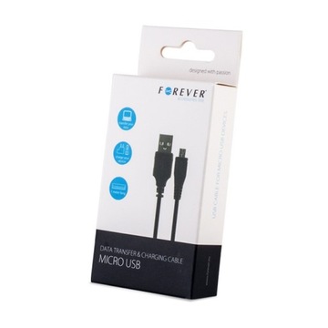 Kabel USB - microUSB 3,0 m 1A czarny