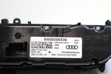 фото thumb №7, Audi a4 a5 q5 панель кондиционера 8w0820043q 8w0820043m 8w0820043a 8w0820043