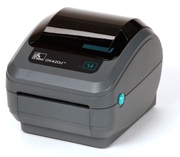 ZEBRA GK420D ТЕРМОПРИНТЕР USB + РУЛОН ЭТИКЕТОК 500 ШТ.
