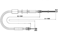 фото thumb №1, Трос тормоза ручного ate 7747331 432644b 1987477