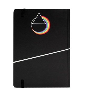 Блокнот Pink Floyd Dark Side в кожаном цвете А5, прозрачный, 120 КБ