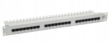Патч-панель патч-панель RACK 19'' 5e 24p UTP + Полка