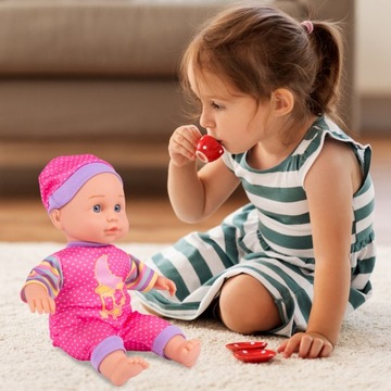 LALKA INTERAKTYWNA DO KARMIENIA BOBAS ZESTAW MAŁA MAMA BOBASEK MÓWI BUTELKA