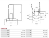 фото thumb №3, Komutator генератора asl9069s