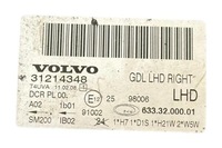фото thumb №9, Лампа правая передняя volvo v70 ii sw 31214348 2.0l бензиновый 132kw 2009