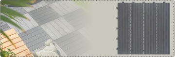 Террасная плитка 30х30 см STEEL GREY TERRACE PLATFORM пол для террасы-балкона