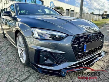 фото thumb №13, Спойлер накладка бампер перед audi a5 f5 b9 рестайлинг 20- s line чёрный блеск