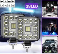 Лампа робоча 28 led протитуманна фара 48w 9-60v 2 штуки Ціна, фото thumb