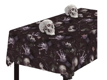 ПЛАСТИКОВАЯ СКАТЕРЬЯ КЛАДБИЩЕ 137X274 СМ ХЭЛЛОУИН