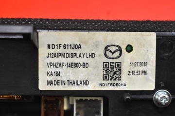 фото thumb №8, Дисплей радио навигации nd1f611j0a mazda mx5 mx-5 4 iv nd рестайлинг 15-21