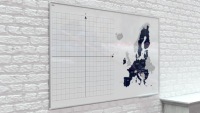 Магнитная доска 170x100 алюминиевая рамка + бесплатные подарки