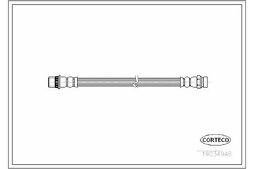 фото thumb №8, Шланг гальмівний гнучкий corteco 19034946 4806g5 citroen