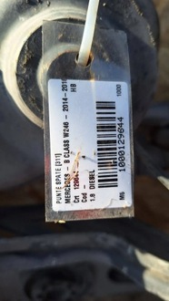 фото thumb №9, Балка ось подвешивание зад kpl a2463500000 mercedes w176 w246