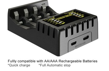 ЗАРЯДНОЕ УСТРОЙСТВО ДЛЯ БАТАРЕЙ AA ​​AAA USB-C MICRO GREEN CELL