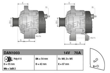 фото thumb №13, Генератор denso dan1003 dan1003 dan1003