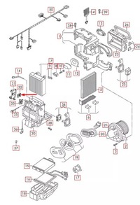 фото thumb №11, Audi a1 8x heater flap двигун actuator 6r0907511d oem