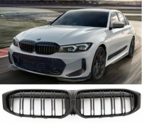 Купить Решётка радиатора решётка радиатора bmw 3 g20 g21 рестайлинг  lifting lci двойной перекладины m performance, фото thumb