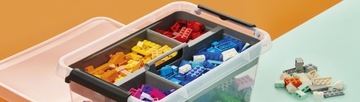 POJEMNIK PUDEŁKO NA KLOCKI LEGO 9l +ORGANIZER WKŁAD DO SZUFLADY