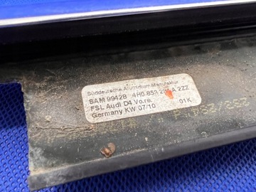 фото thumb №7, Audi a8 d4 планка хром дверь p перед 4h0853284a