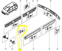 фото thumb №8, Кліпси накладки двері renault espace 3 6025370285