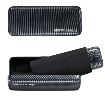 Mała kieszonkowa parasolka Pierre Cardin mybrella carbon w etui na prezent