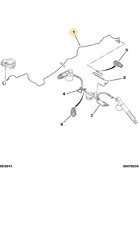 фото thumb №1, Шланг підвіска lds гідравлічний довгий citroen c5 iii