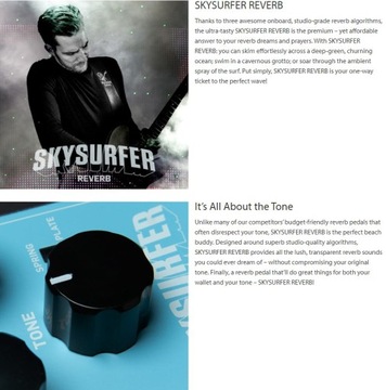 Гитарный эффект Skysurfer Reverb 3 типа электронной реверберации TC