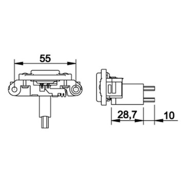РЕГУЛЯТОР НАПРЯЖЕНИЯ 14В VW 037903025C BOSCH 0123310019 0123310020 GA223 14В