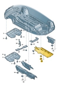фото thumb №1, Захист підлоги нижня ліва audi a1 aso оригінал