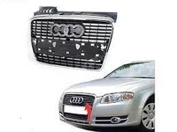 фото thumb №1, Решітка радіатор autodor срібна do audi a4 b7 2004-2007 замінник