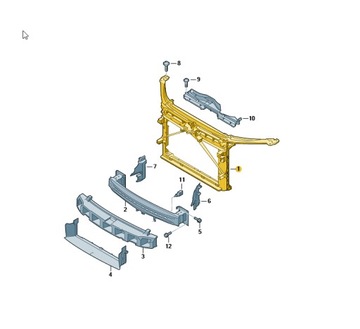 фото thumb №3, Pas переднее skoda octavia iii оригинальный номер 5e0805588d оригинал