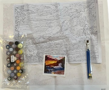 ZESTAW MALOWANIE PO NUMERACH 40x50 MORZE GÓRY
