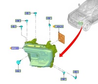 фото thumb №3, Ford ranger raptor f150 22- n1wb-13e016-ah правая лампа full led europa