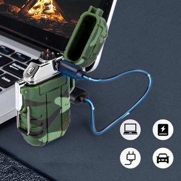 F13 ЭЛЕКТРОННАЯ ЗАЖИГАЛКА, НАРУЖНАЯ, ВЕТРОЗАЩИТНАЯ, ЗАРЯЖКА ОТ USB