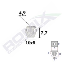 фото thumb №2, Кліпса молдинг поріг hyundai sonata romc70682 romix