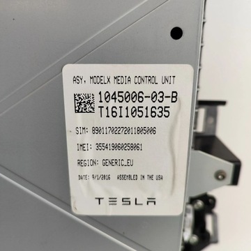 фото thumb №8, Tesla модель x 2016 монитор / дисплей / экран