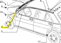 фото thumb №10, Накладка жабо fiat tipo оригинальный номер 7585664