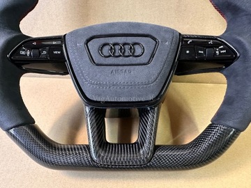 фото thumb №9, Audi a6 a7 q5 q7 q8 sq7 sq8 a4 a5 s4 s5 карбон подушка безопасности алькантара руль